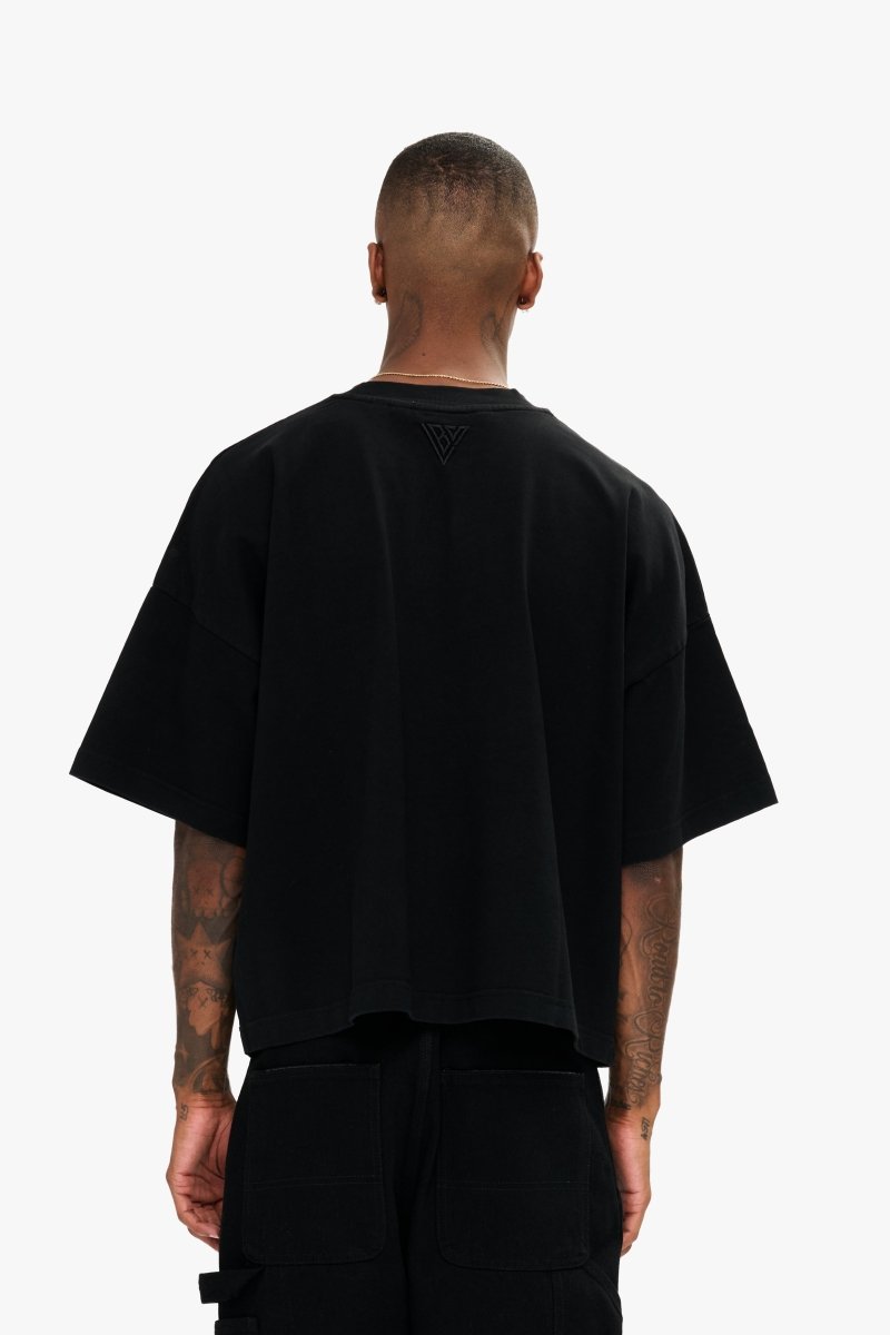 Essential Crop Tee Black - Valabasas