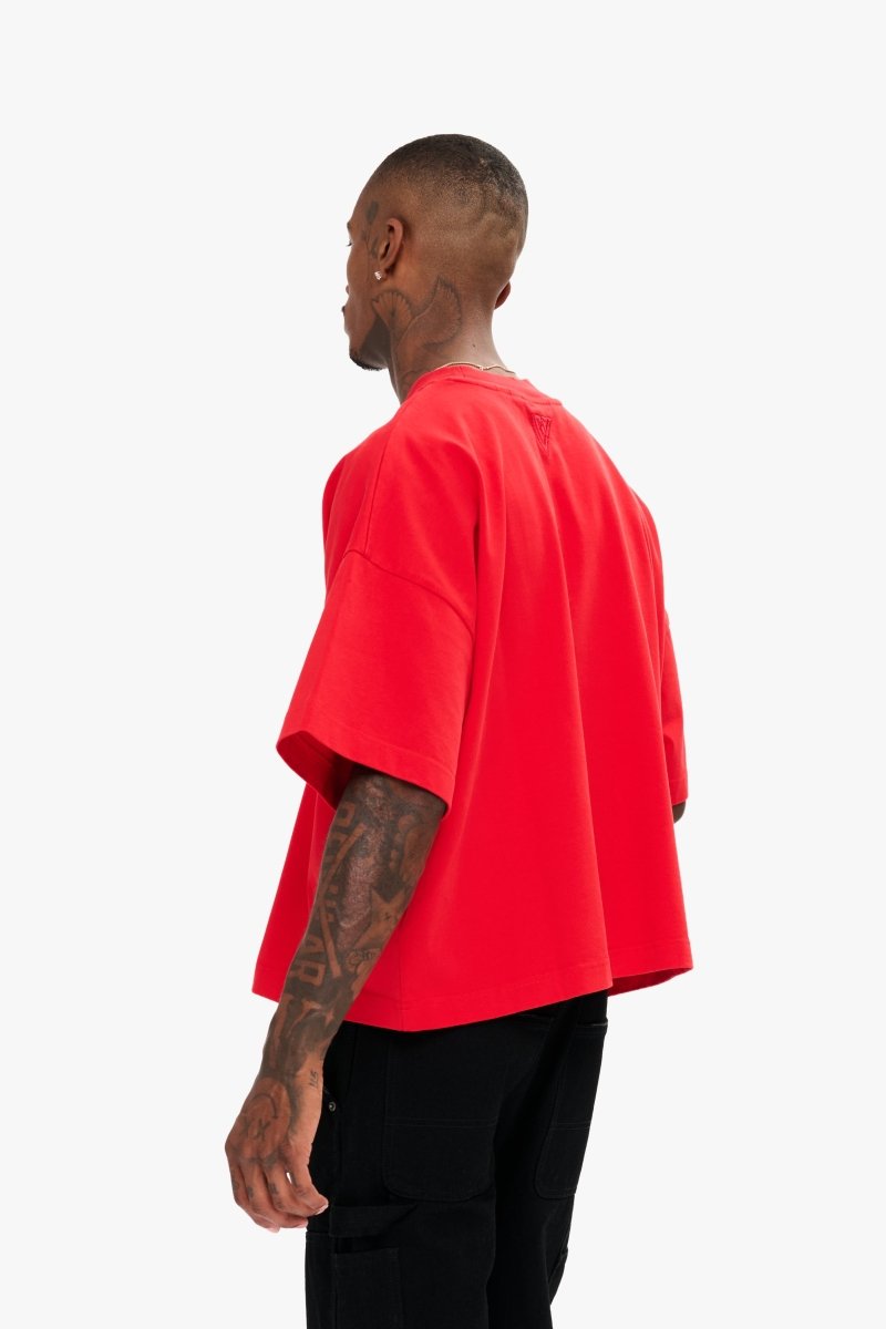 Essential Crop Tee Red - Valabasas