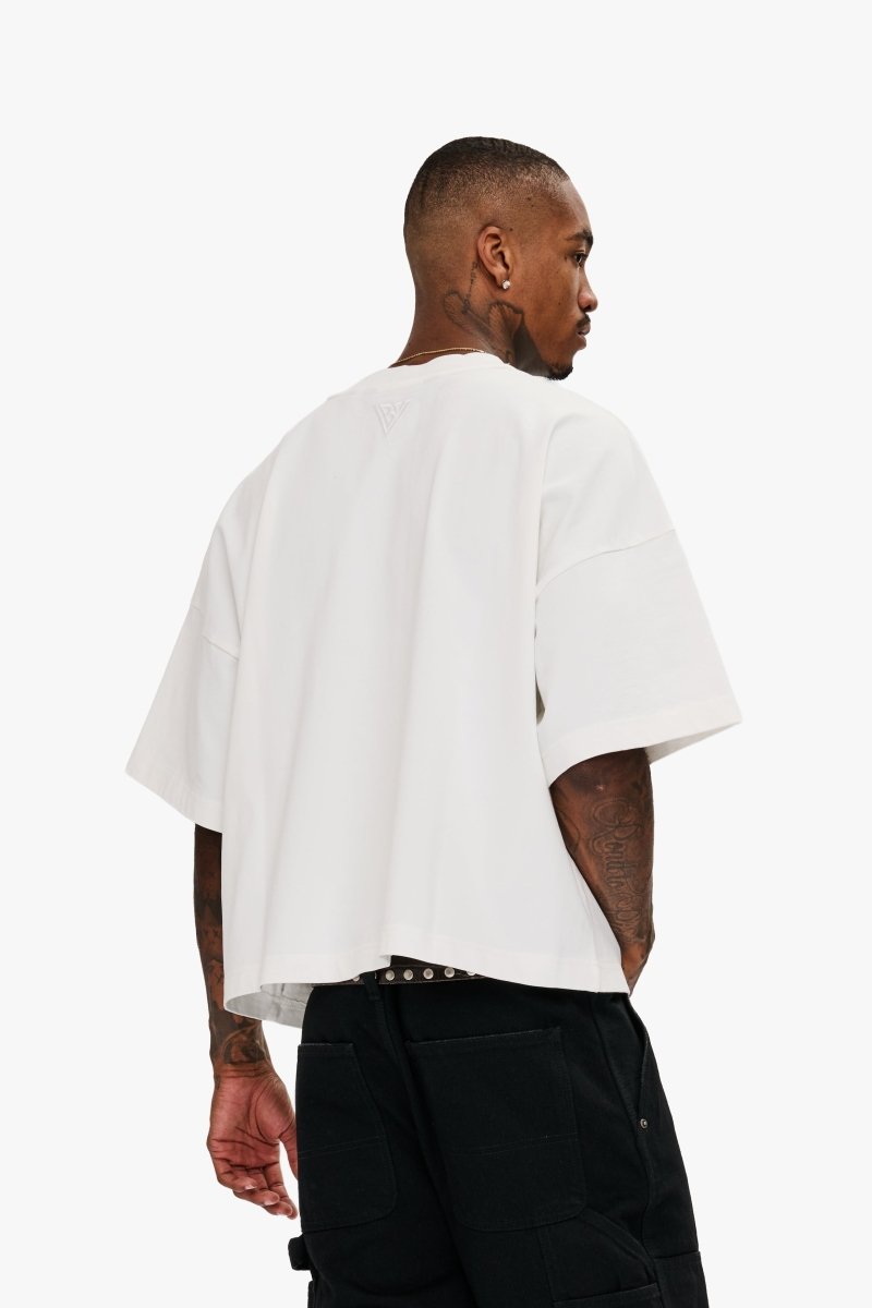 Essential Crop Tee White - Valabasas