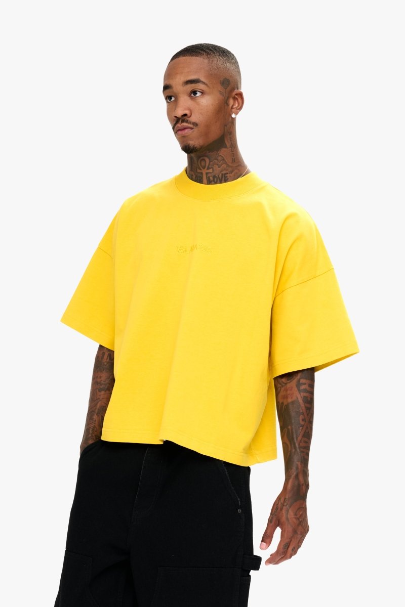 Essential Crop Tee Yellow - Valabasas
