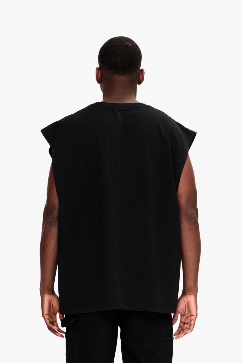 Essential Sleeveless Tee Black - Valabasas
