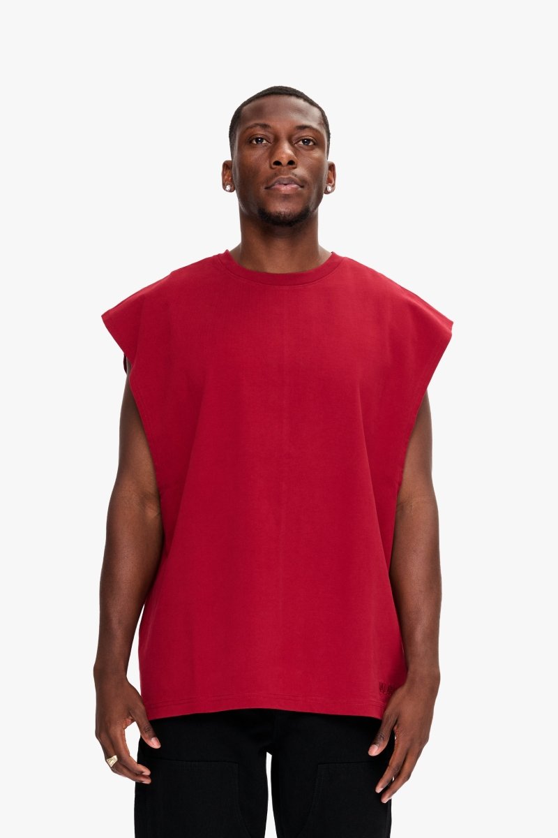 Essential Sleeveless Tee Bloodstone - Valabasas
