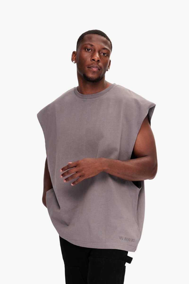 Essential Sleeveless Tee Graphite - Valabasas