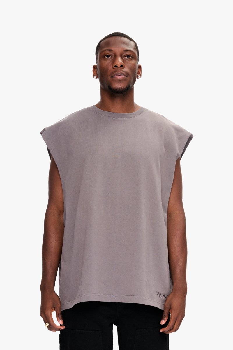 Essential Sleeveless Tee Graphite - Valabasas