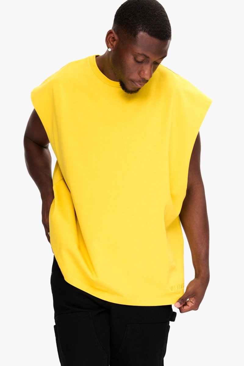 Essential Sleeveless Tee Yellow - Valabasas