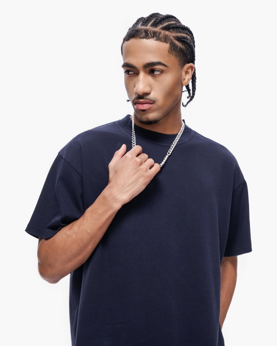Essential Tank Navy Blue Tee - Valabasas