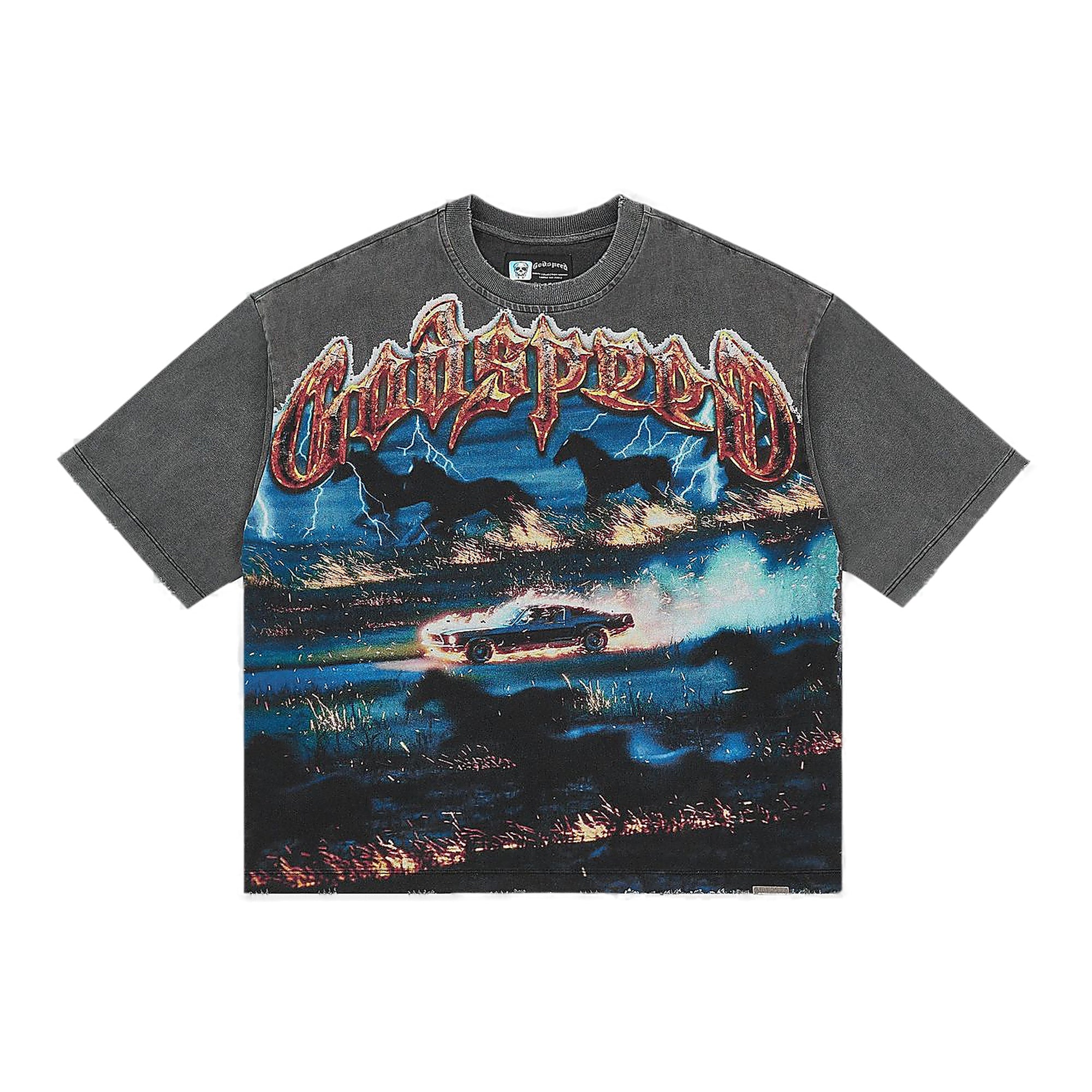 Godspeed Horsepower Tee - Oversized