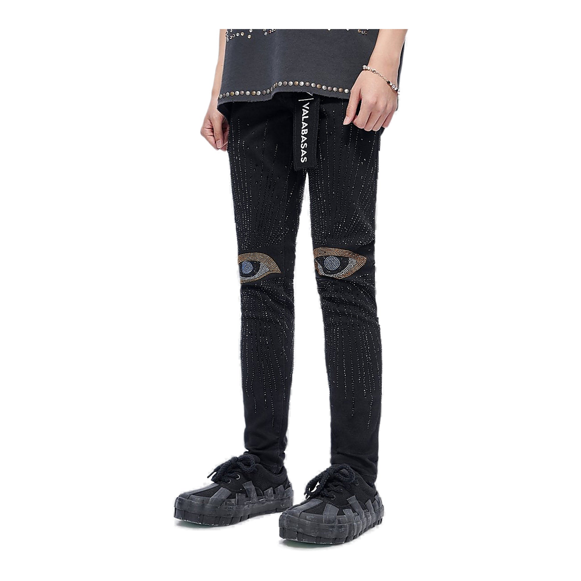 Valabasas Eye Jeans - Crystal Embellished