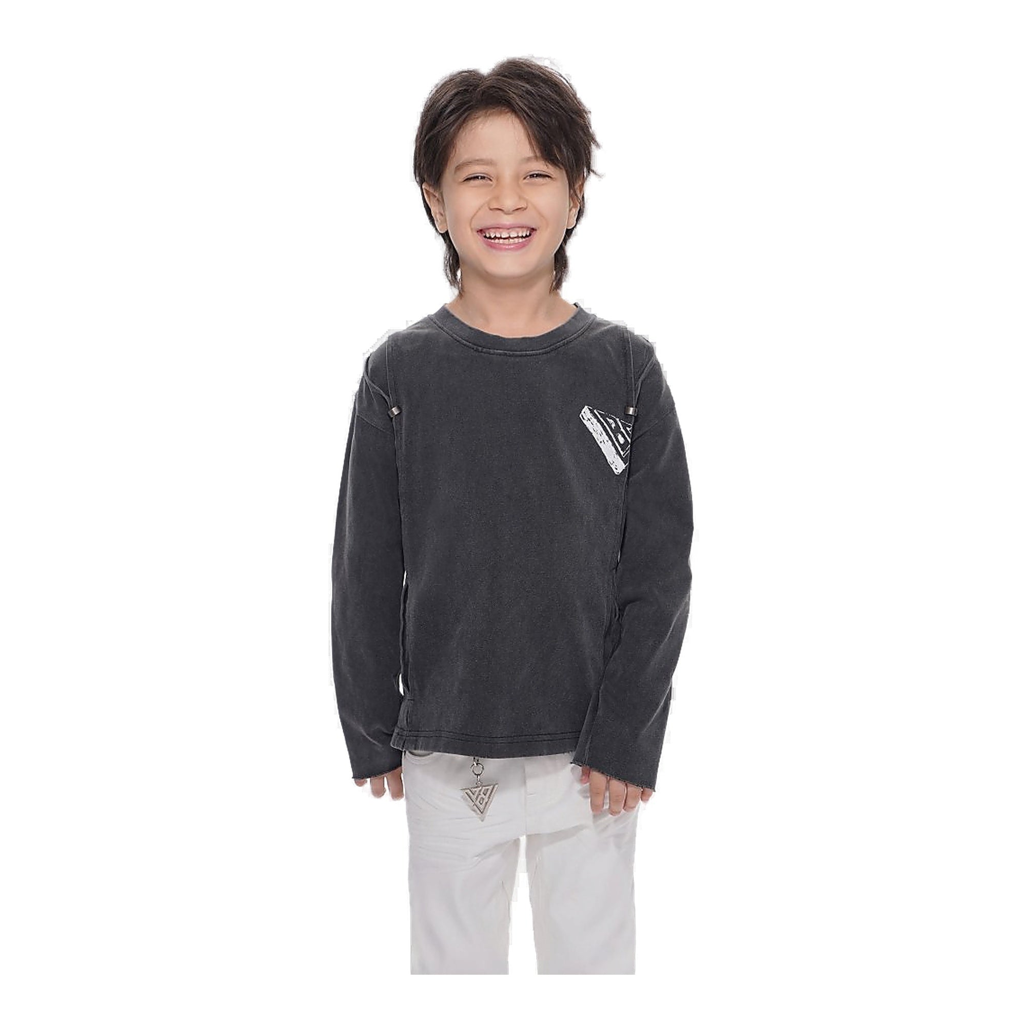 Valabasas Piece Kids T-Shirt - Charcoal