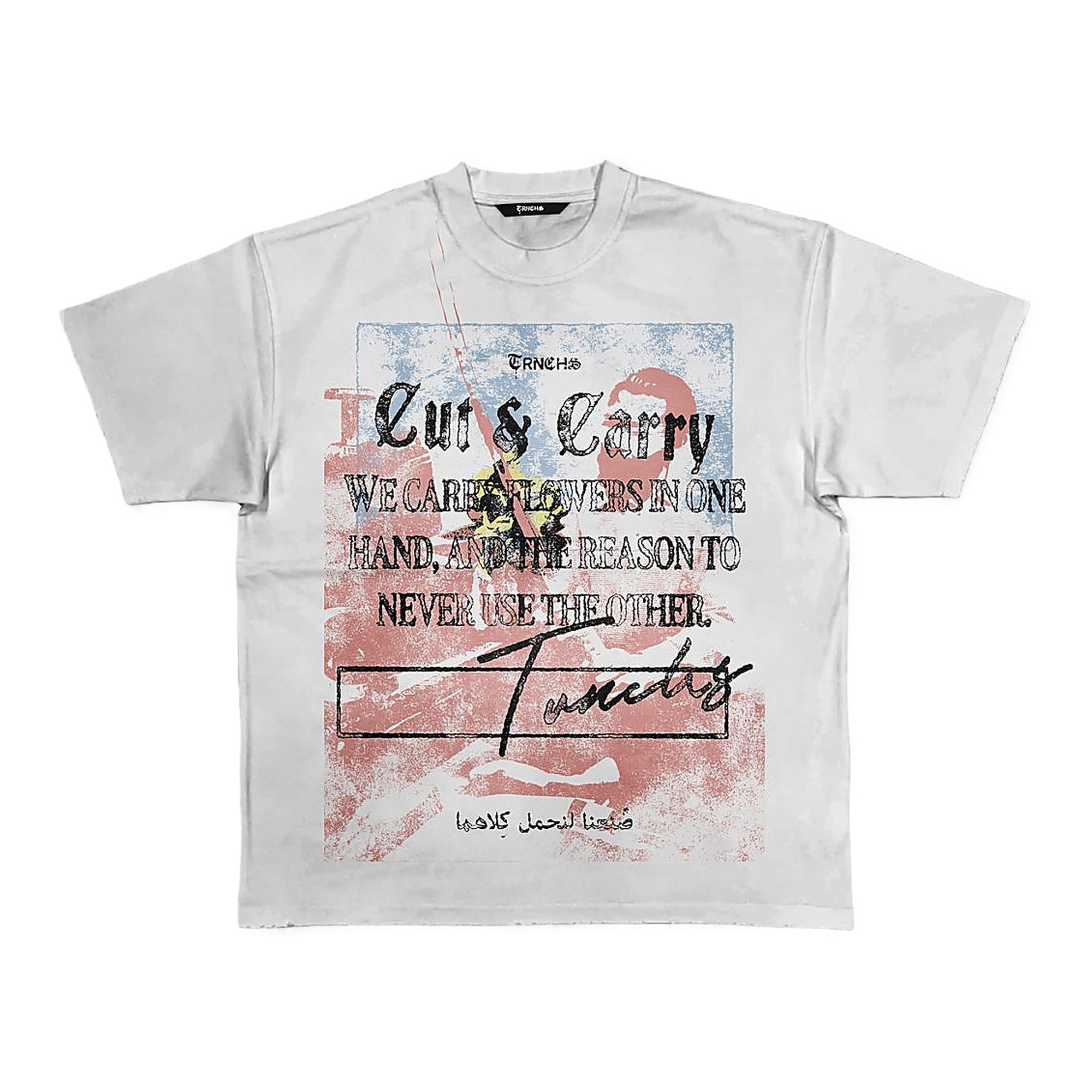 Trnchs Bold Graphic T-Shirt - Heavyweight White