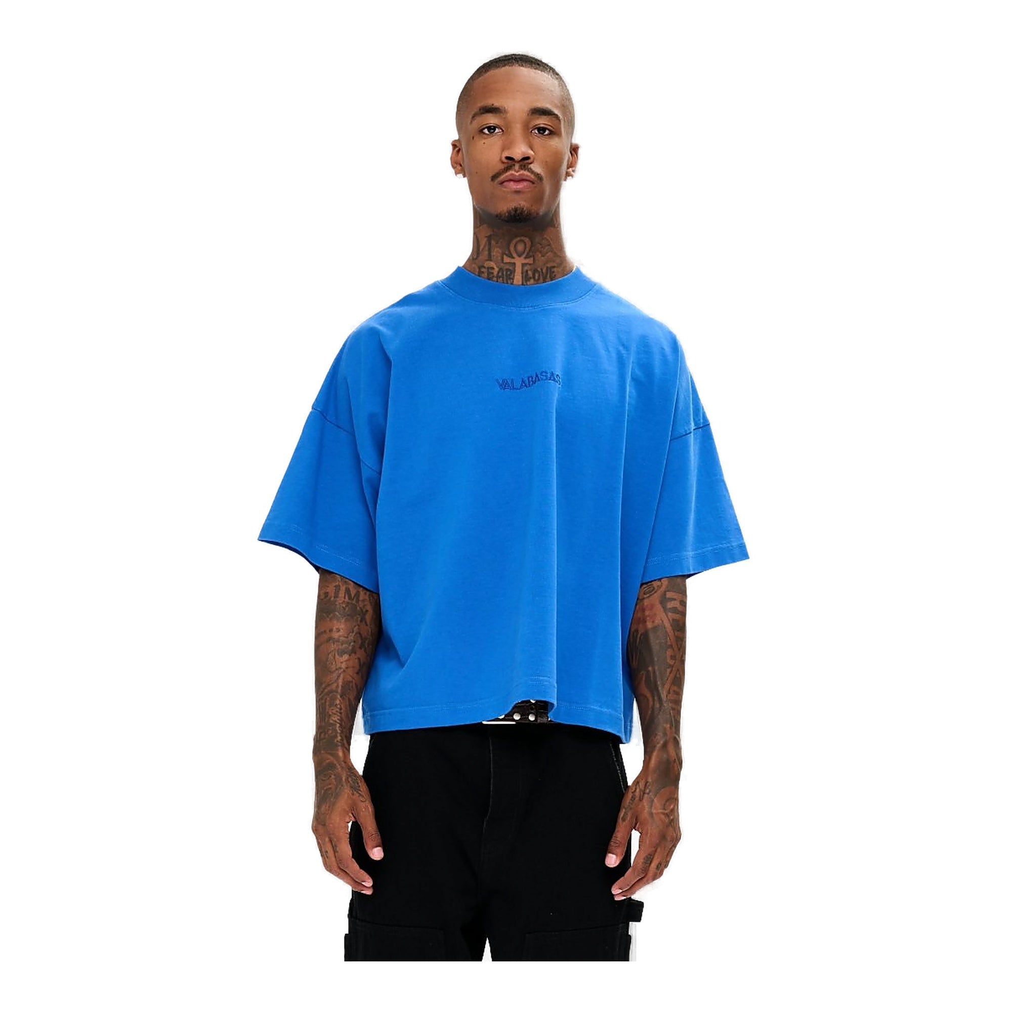 Valabasas Essential Crop Tee Men- Blue