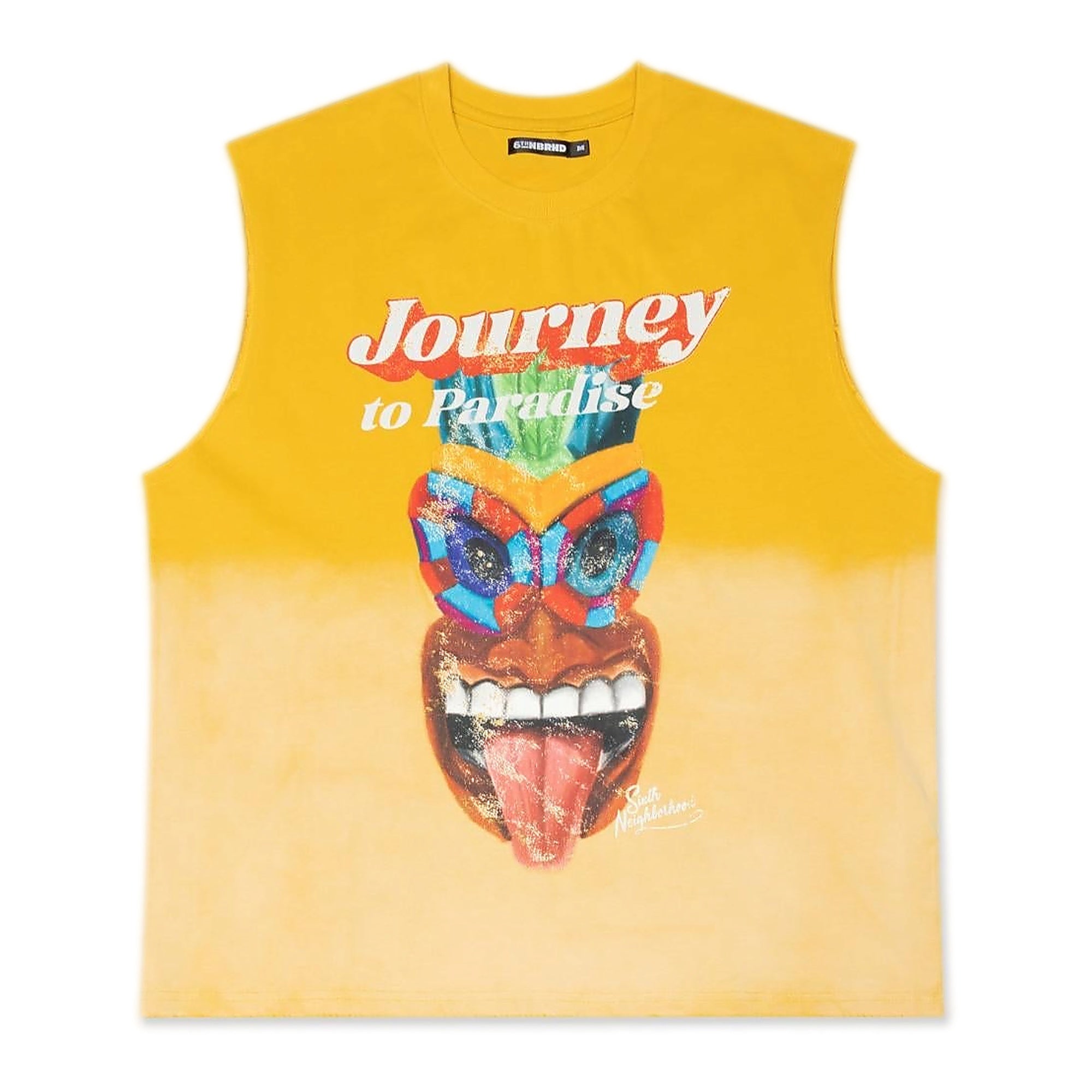 6Th Nbrhd Muscle Men's Tank Top - Yellow