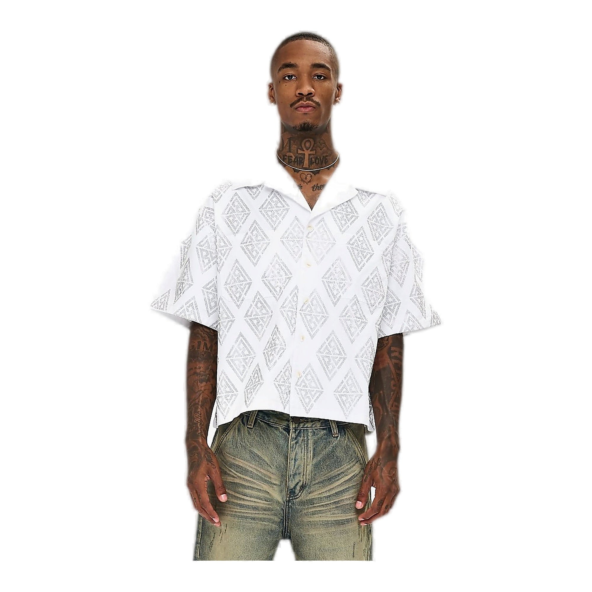 Valabasas Uplift Button Down Men's Shirt - White