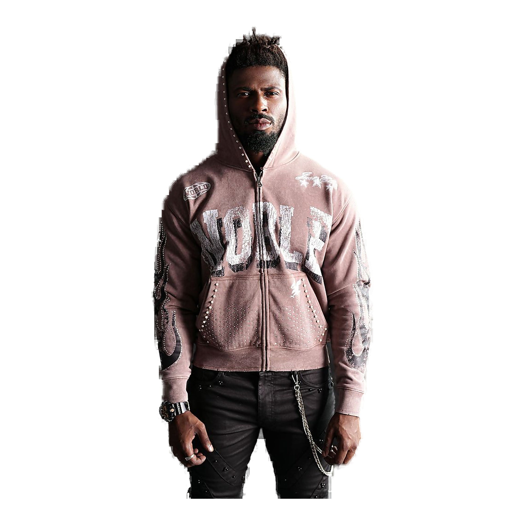 Elite Premium Mens Pink Hoodie