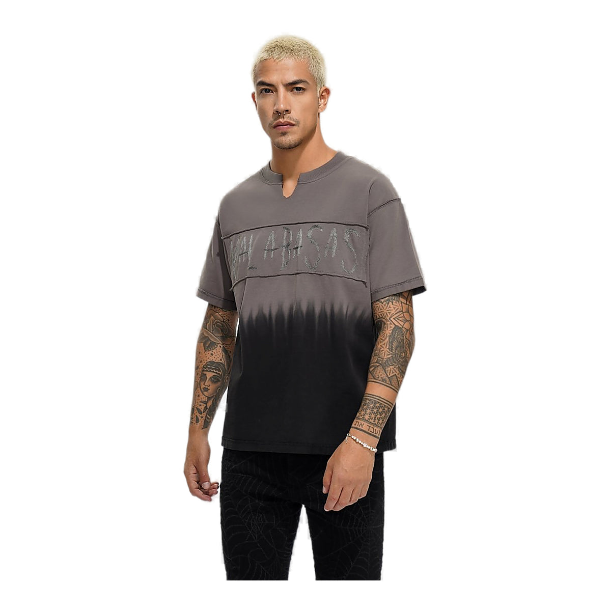 Valabasas Stroke T-Shirt - Graphic Grey Black