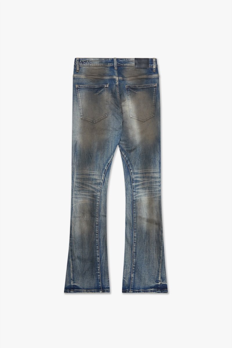 Fax Dirty Blue Washed Stacked - Valabasas