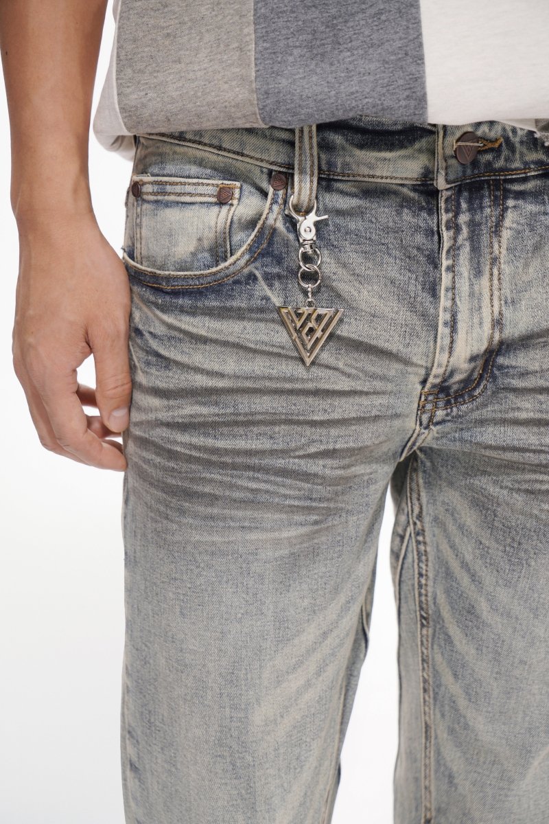 Fax Stacked Flare Jean Light Blue Washed - Valabasas