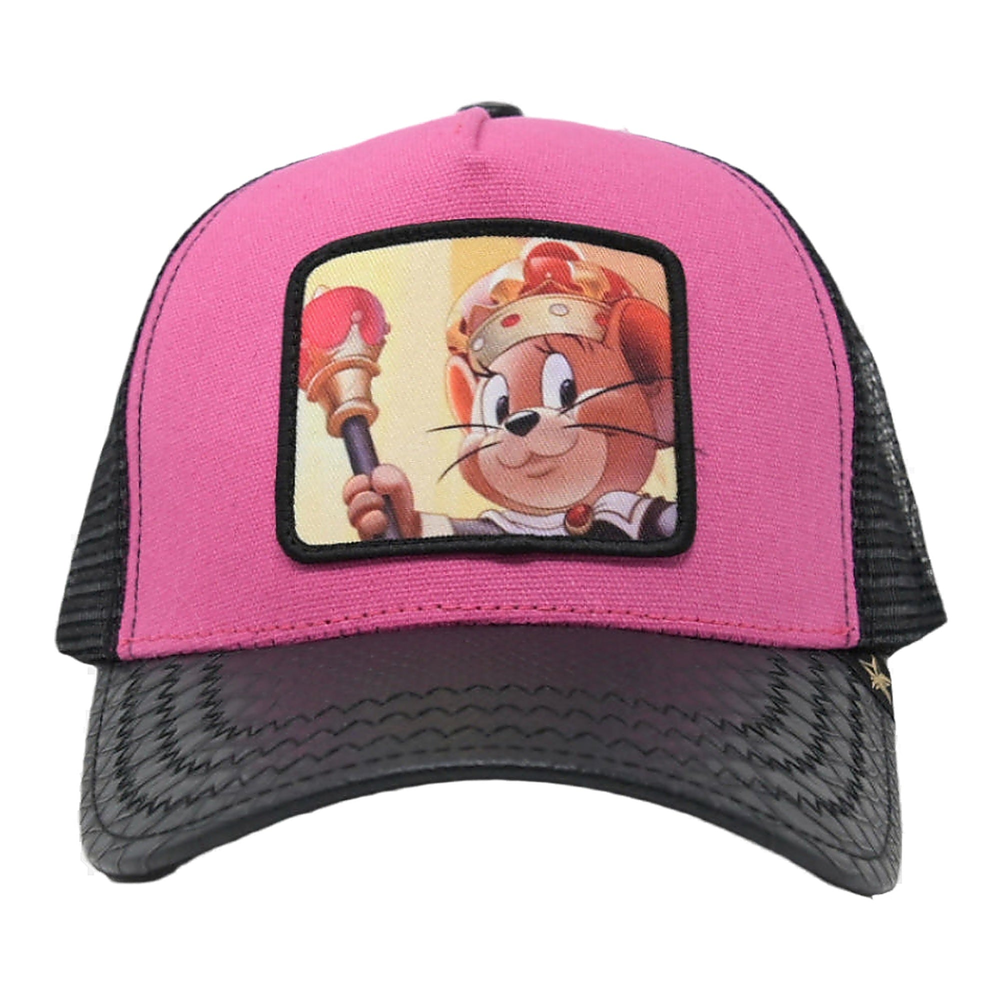 Gold Star Jerry Trucker Hat - Pink