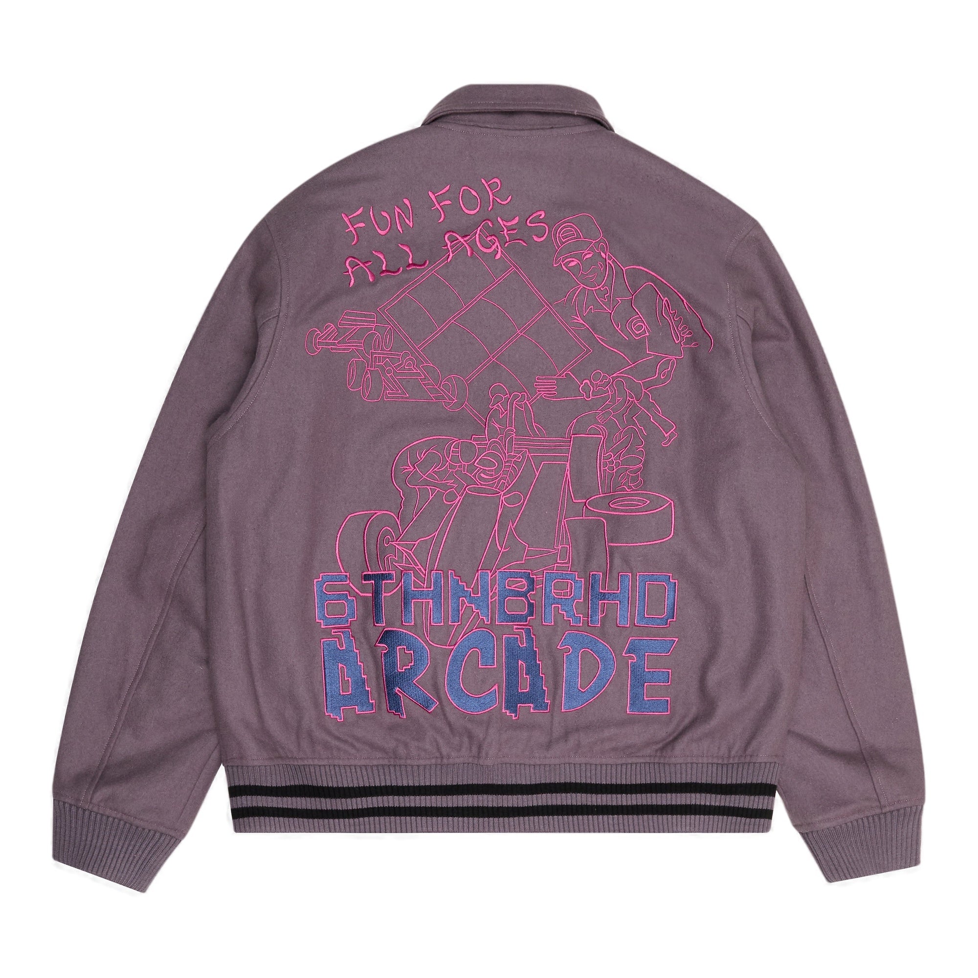 6Th Nbrhd Digital Men's Jacket - Purple