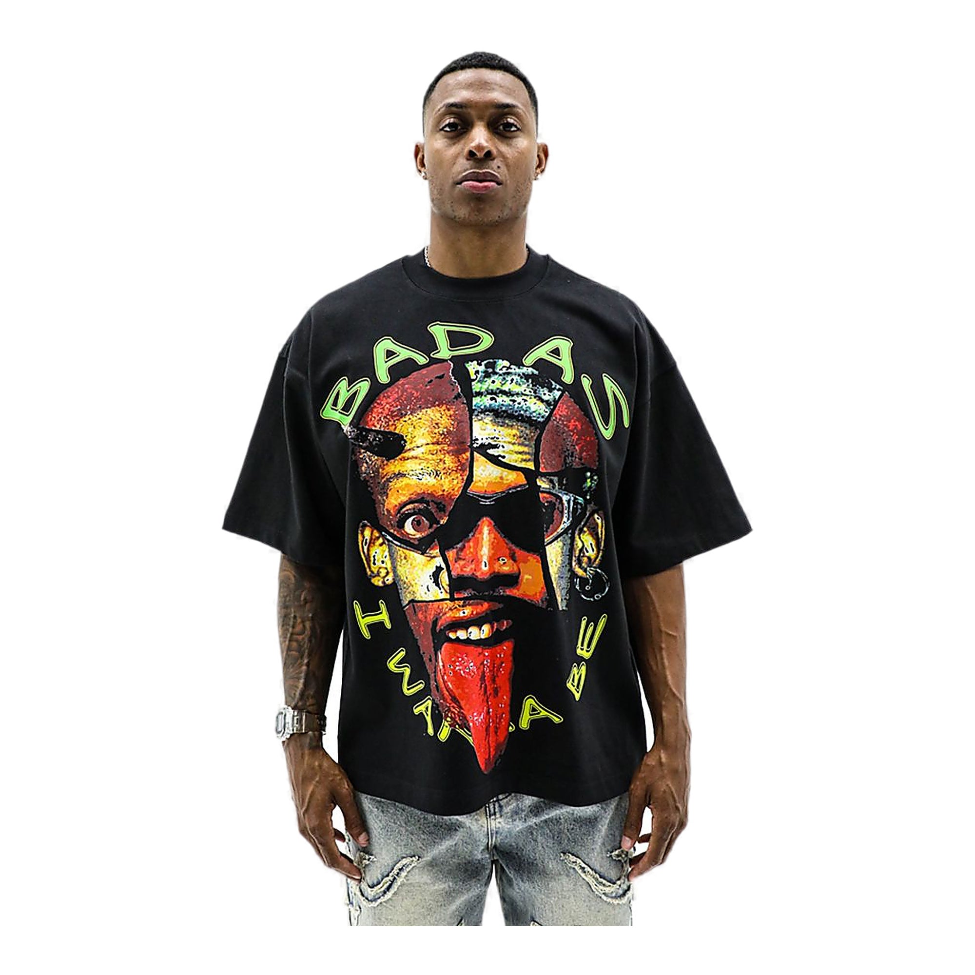 Heights Split-Face T-Shirt - Oversized