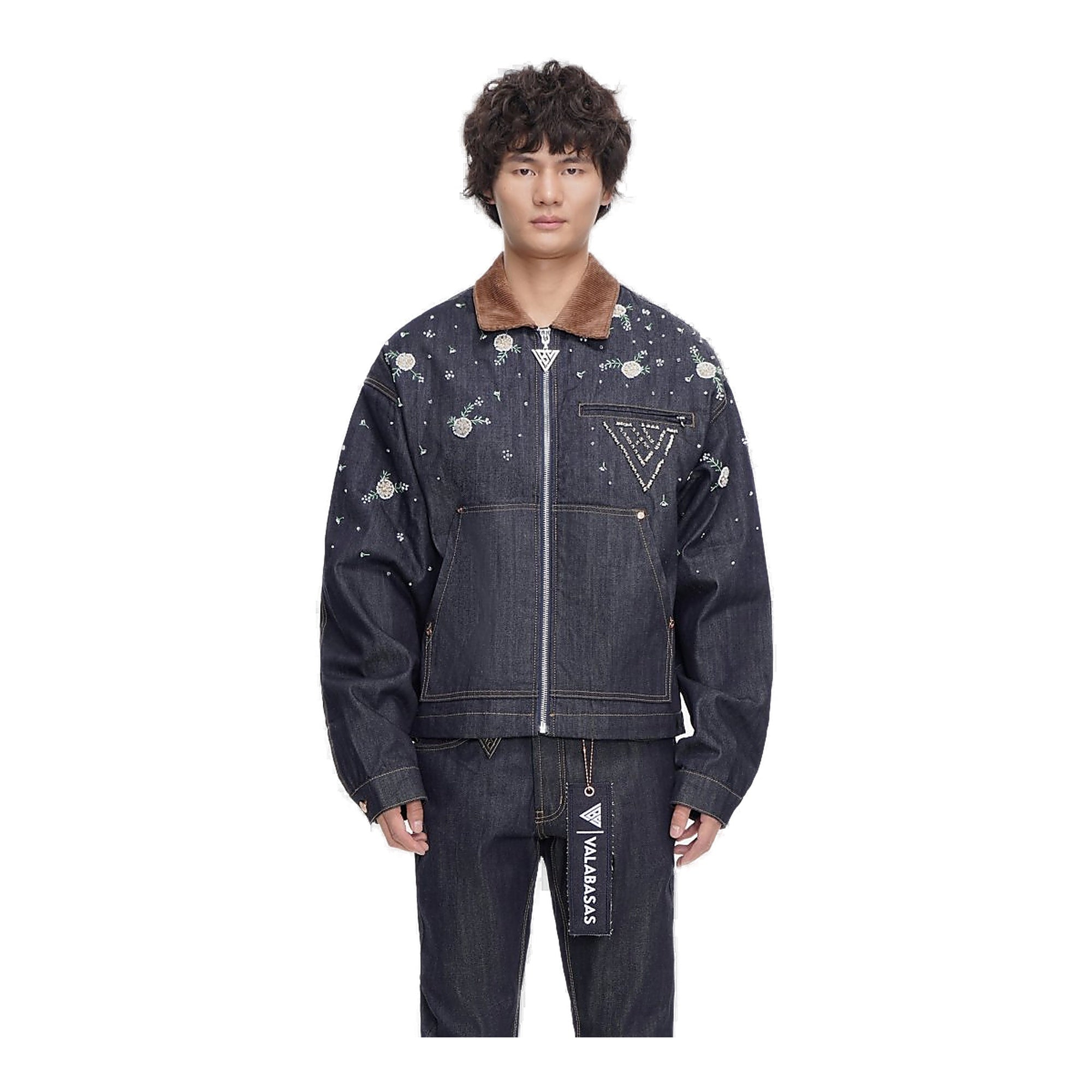 Valabasas Charm Denim Jacket - Dark Wash