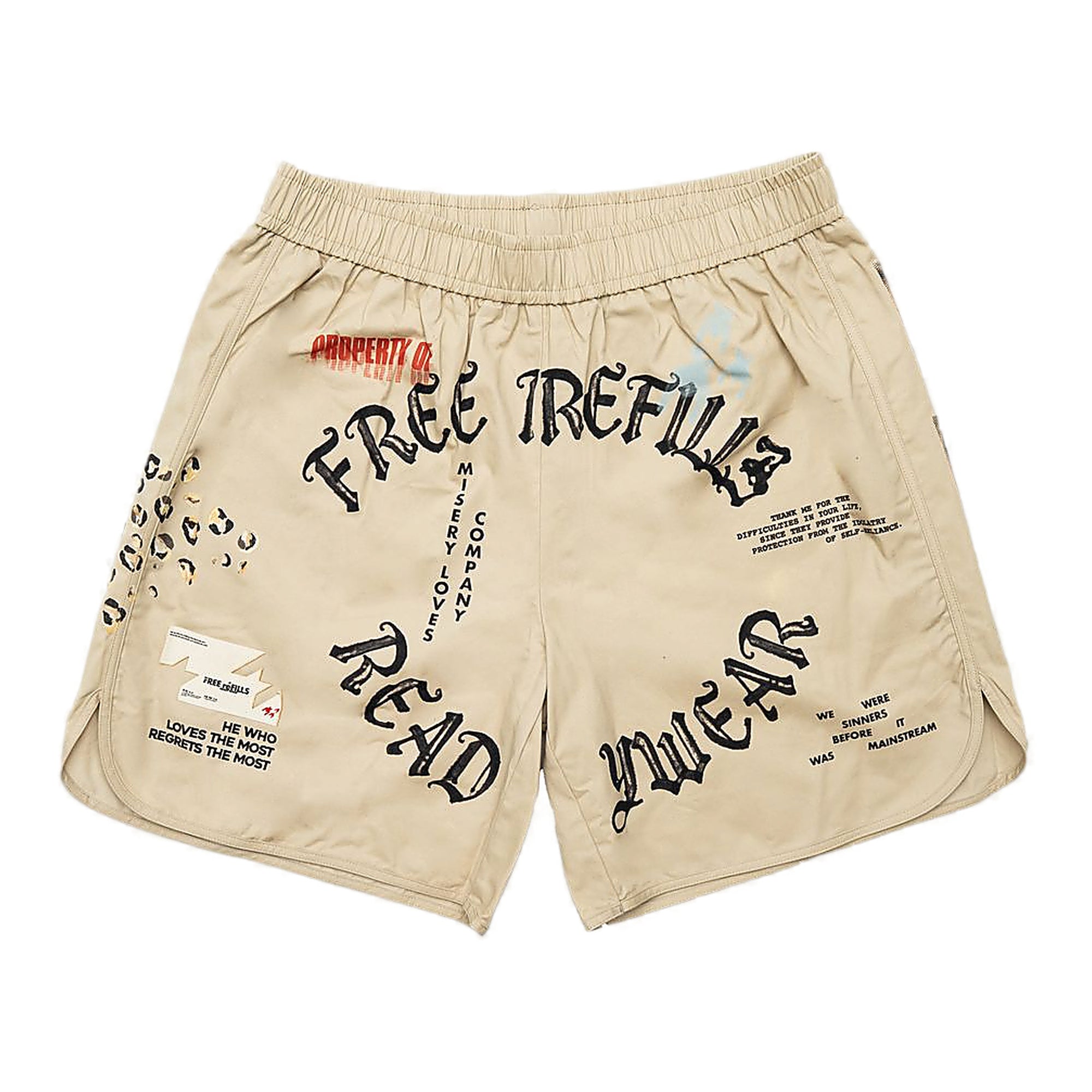 Free Refills Text Shorts - Graphic