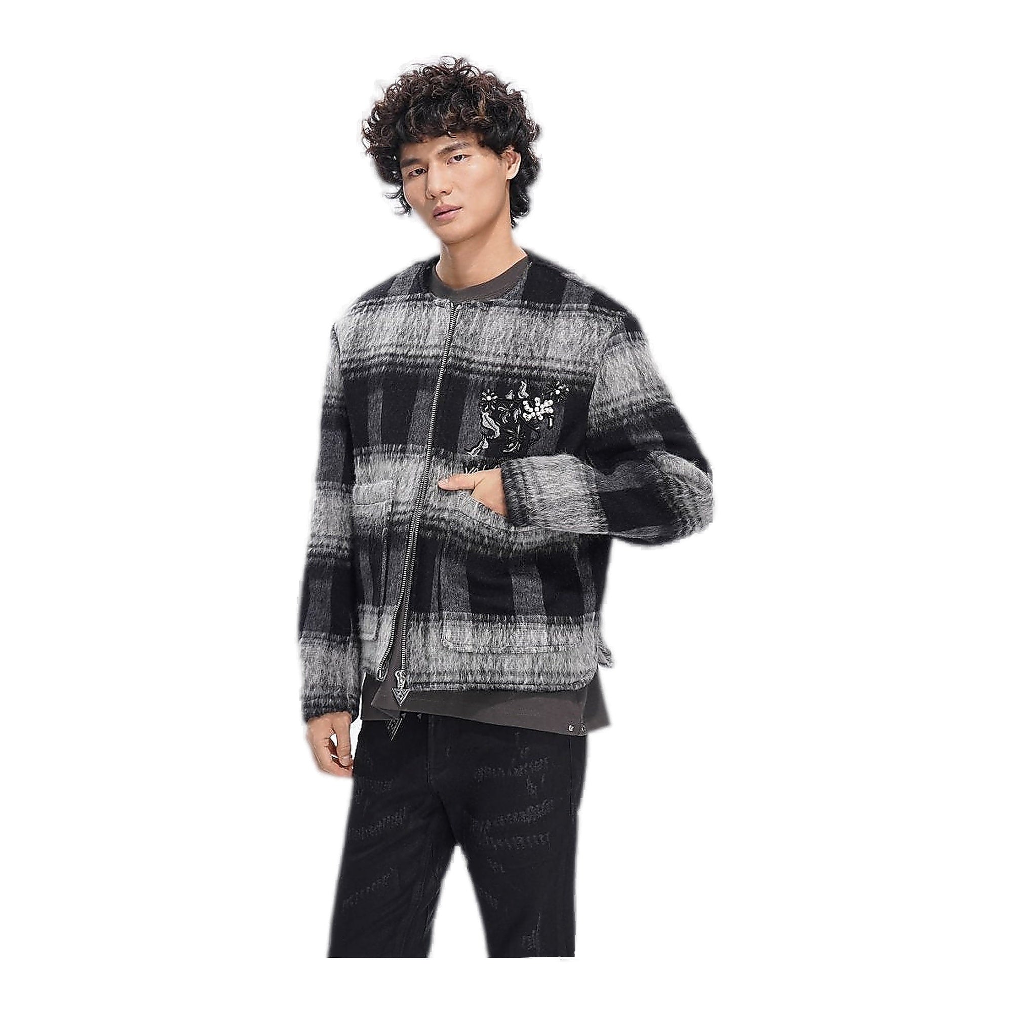 Valabasas Velour Jacket - Plaid