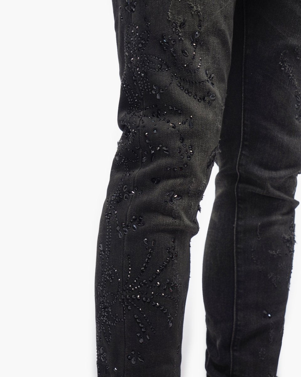 Form Black Wash Skinny Jeans - Valabasas