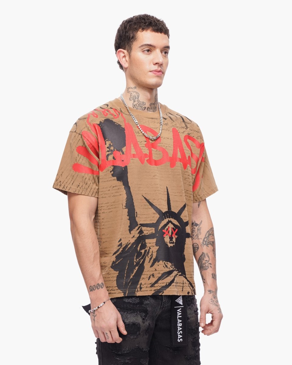 Freedom Tee Khaki - Valabasas