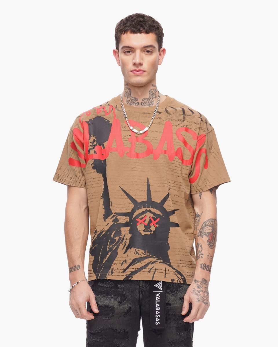 Freedom Tee Khaki - Valabasas