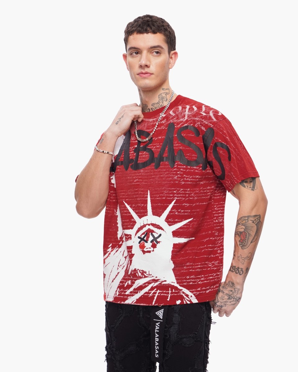 Freedom Tee Rustic Red - Valabasas