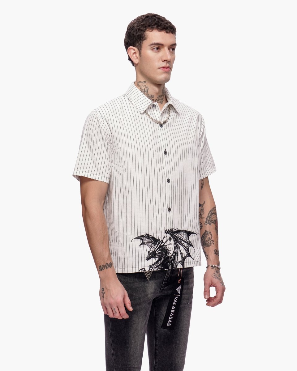 Fugazi Button Down Black/White - Valabasas