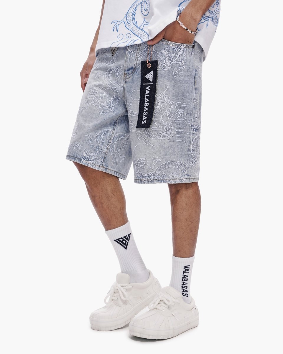 Ganru Shorts Light Blue Wash - Valabasas