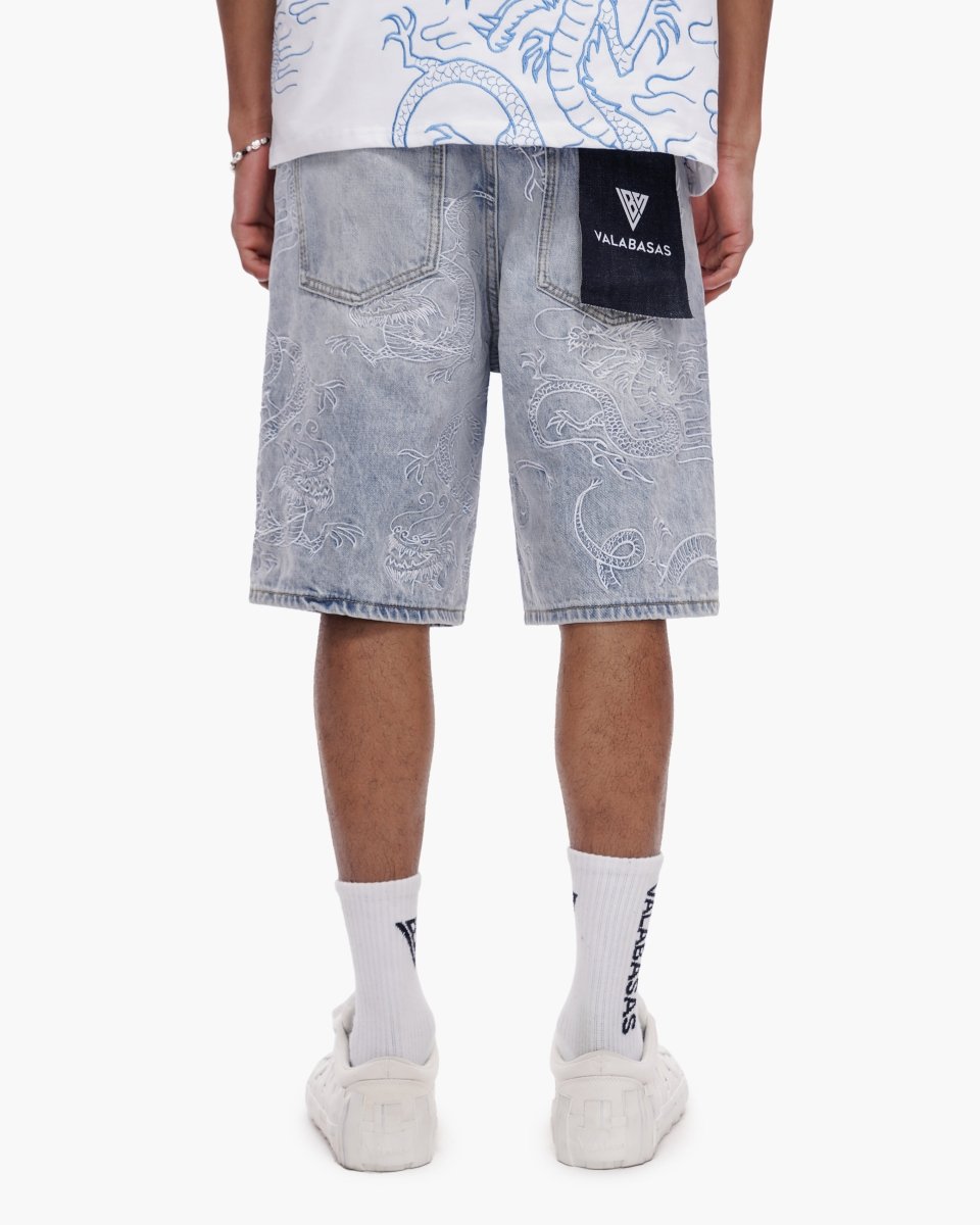 Ganru Shorts Light Blue Wash - Valabasas
