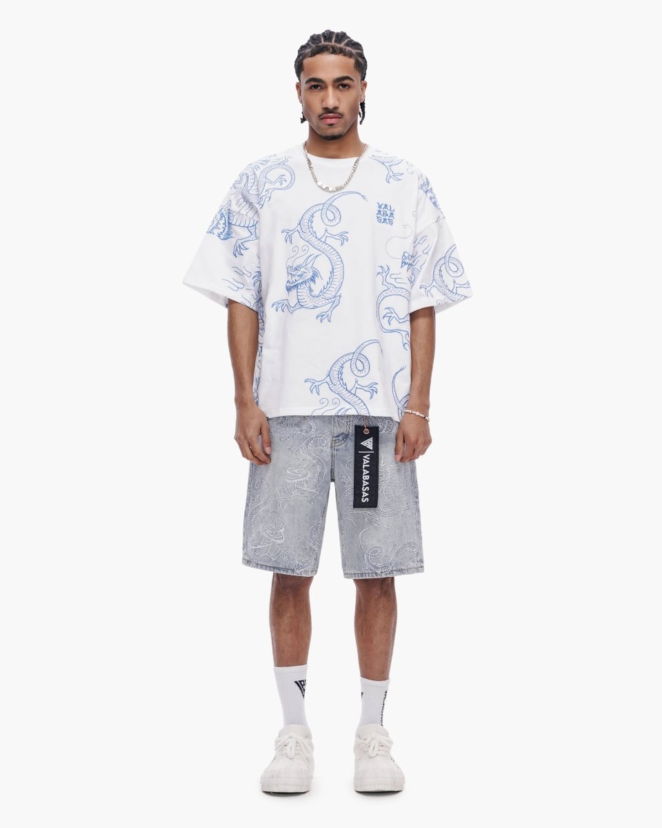 Ganru Shorts Light Blue Wash - Valabasas