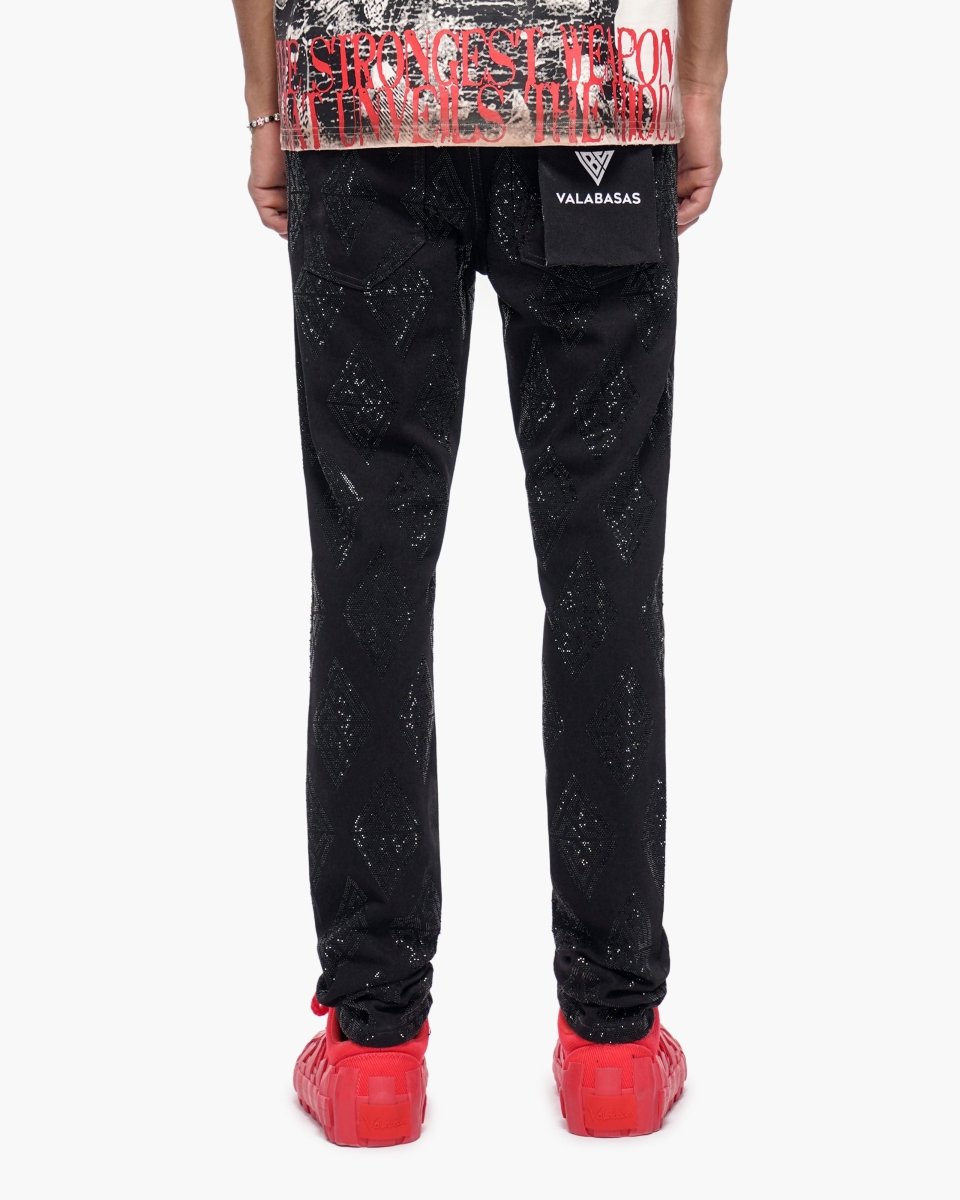 Gather Skinny Black Jeans - Valabasas