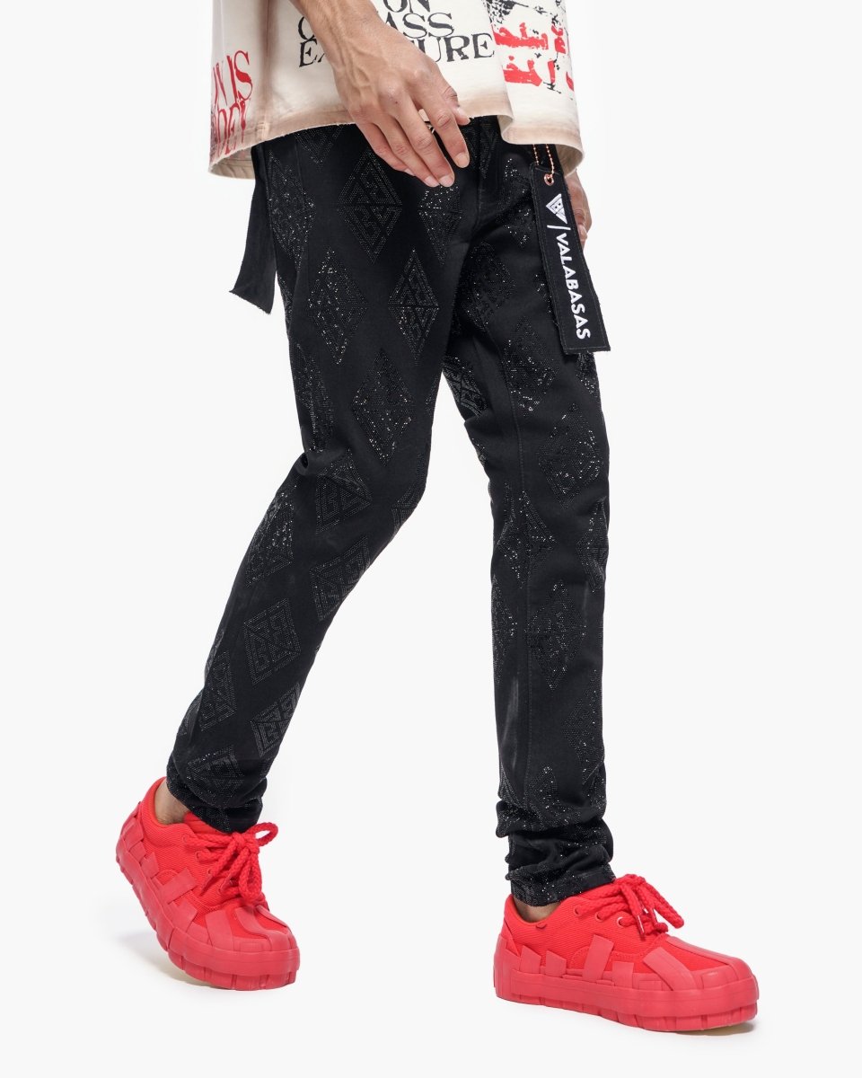 Gather Skinny Black Jeans - Valabasas