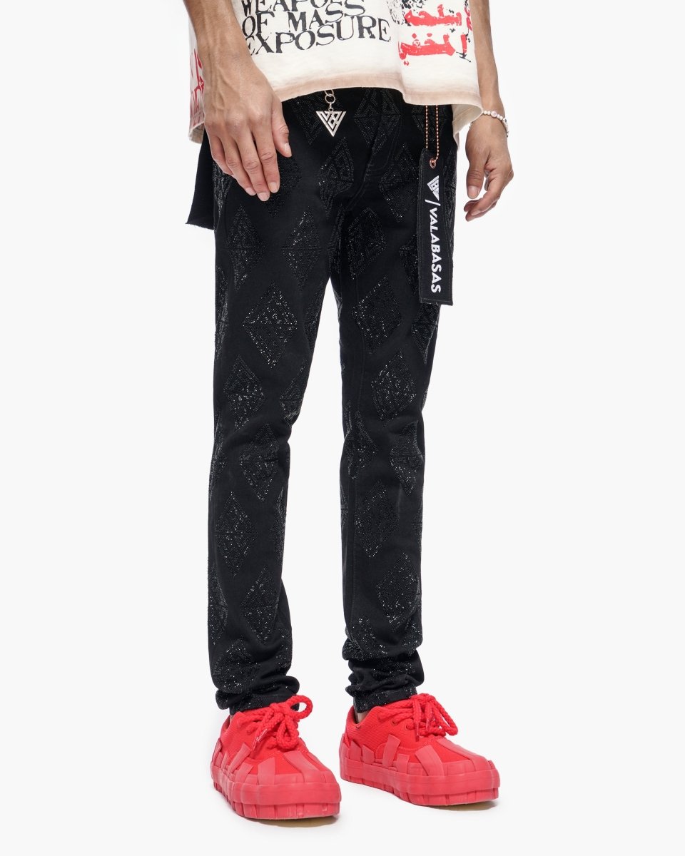 Gather Skinny Black Jeans - Valabasas