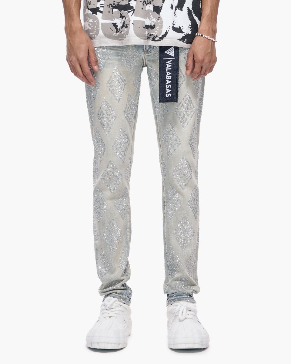Gather Skinny Light Blue Wash Jeans - Valabasas