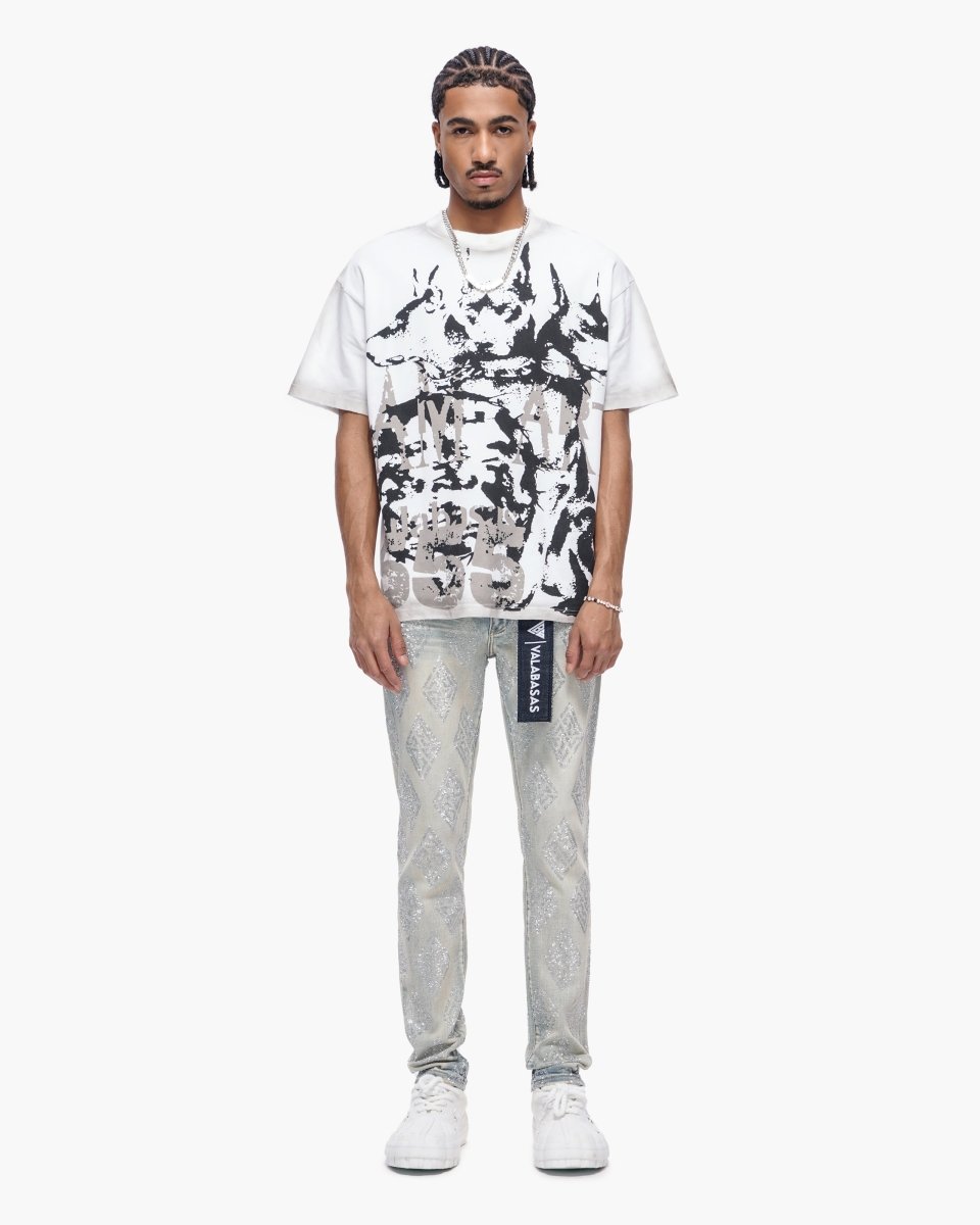 Gather Skinny Light Blue Wash Jeans - Valabasas
