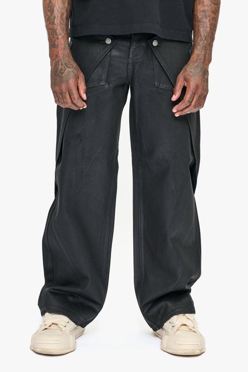 Gozai Black Waxed Baggy - Valabasas
