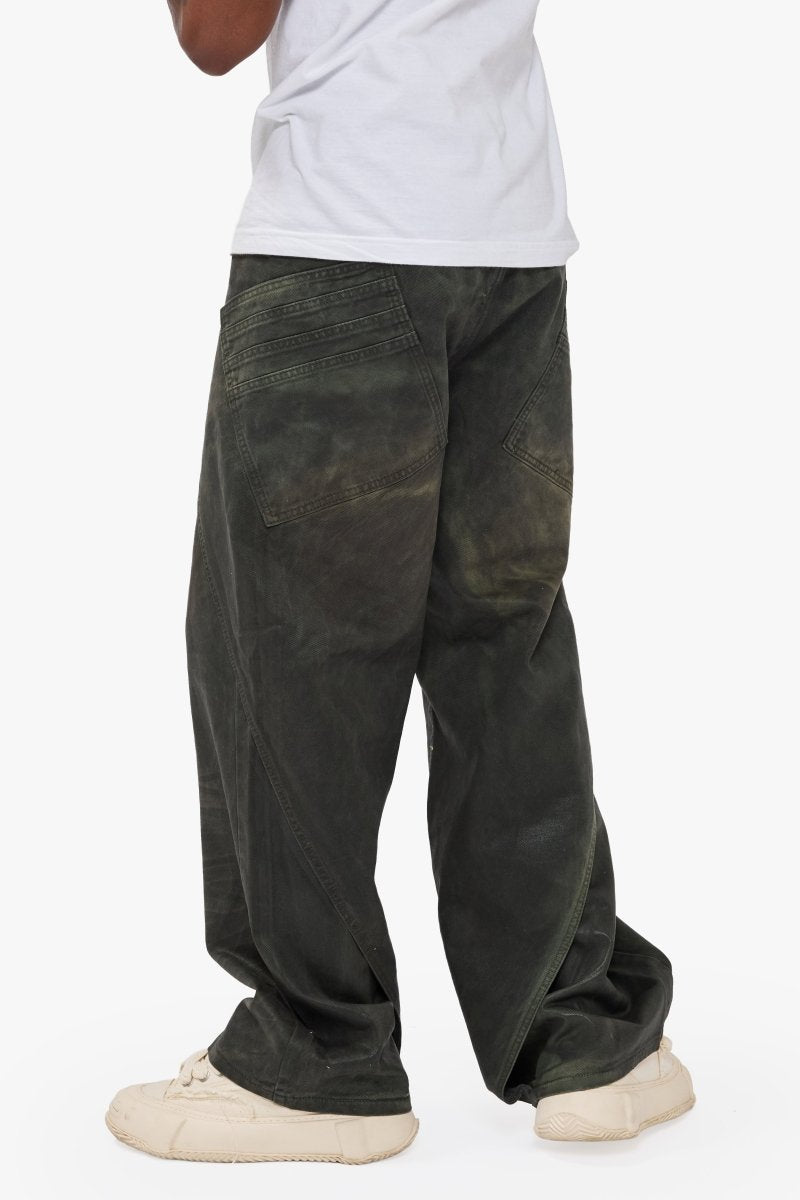 Gozai Vintage Olive Waxed Baggy - Valabasas