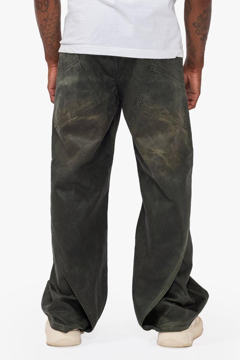 Gozai Vintage Olive Waxed Baggy - Valabasas