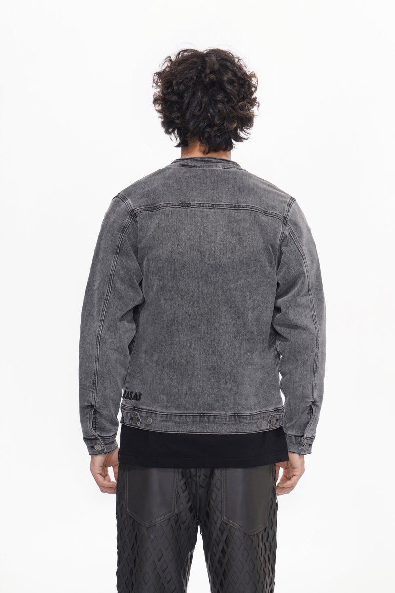 Harley Grey Wash Denim Jacket - Valabasas