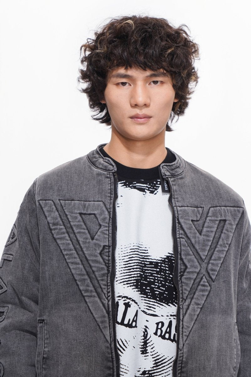 Harley Grey Wash Denim Jacket - Valabasas