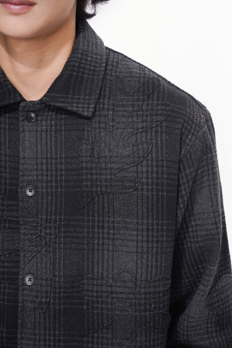 Harvest Black Button Down - Valabasas