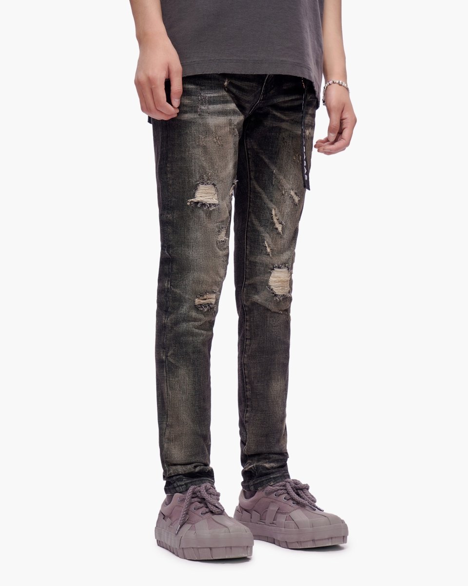 Haste Black Grey Wash Skinny Jeans - Valabasas