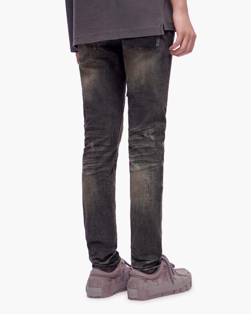 Haste Black Grey Wash Skinny Jeans - Valabasas