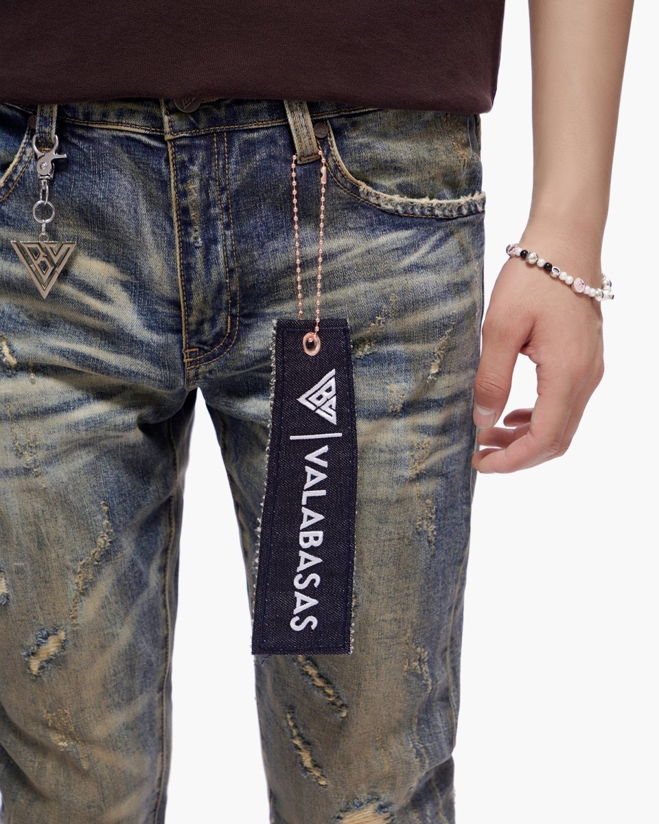 Haste Vintage Dark Blue Wash Skinny Jeans - Valabasas