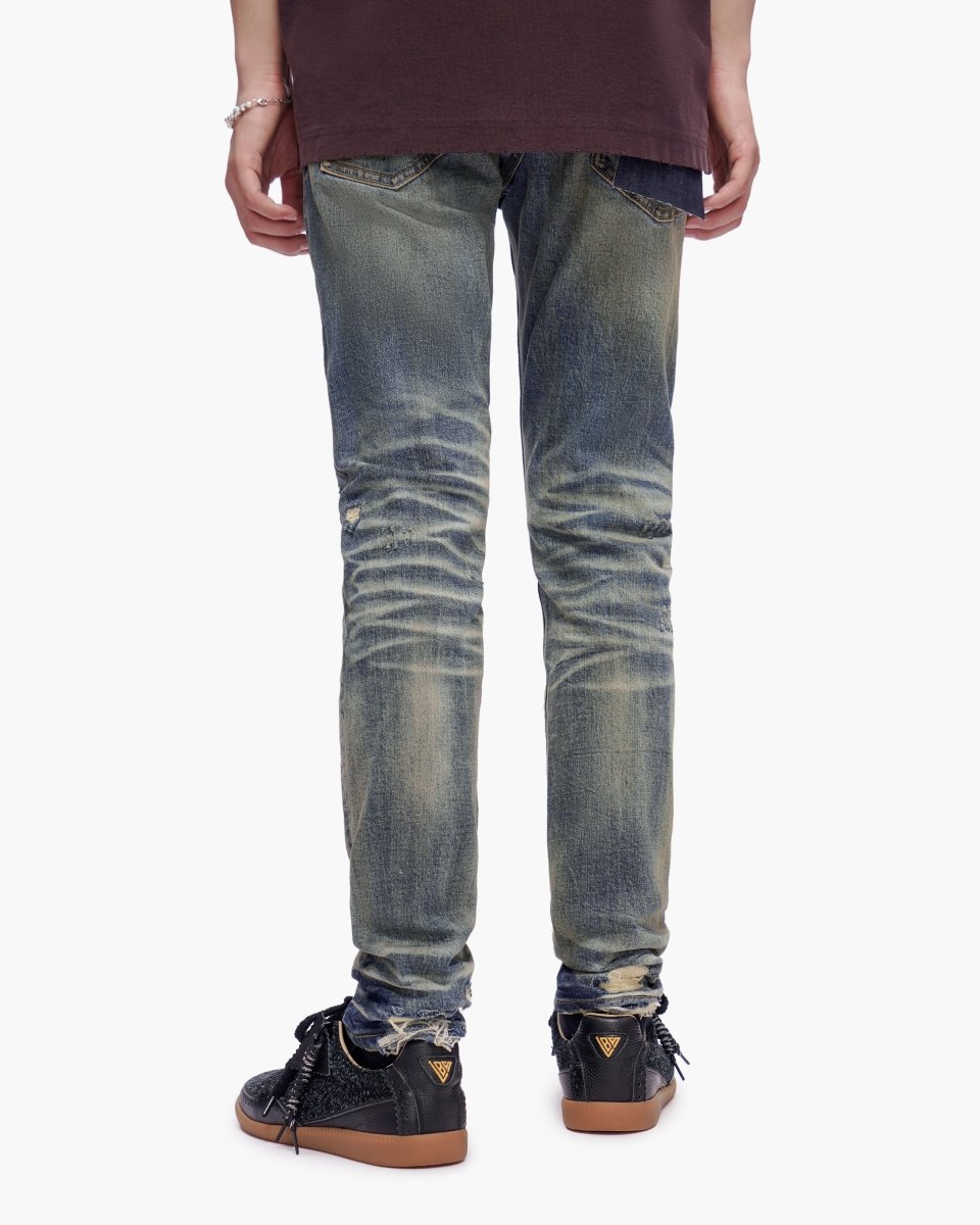 Haste Vintage Dark Blue Wash Skinny Jeans - Valabasas
